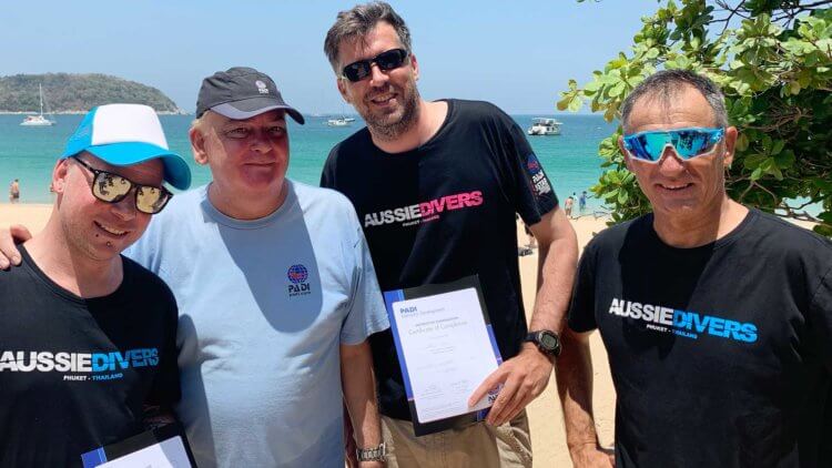 Aussie Divers Phuket IDC Nai Harn each